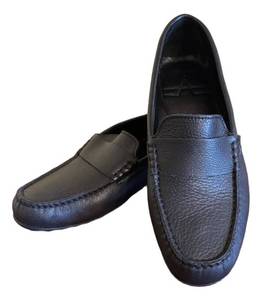 MB - Aquatalia Black Leather Loafers - Size EU 40