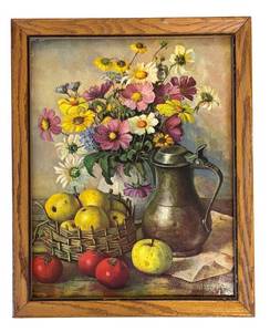 MB - Vintage Floral Still-Life Print by Henk Bos