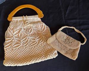 MB - Lovely Vintage Woven & Beaded Handbags