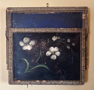LR - Vintage Double-Frame Floral Wall Art