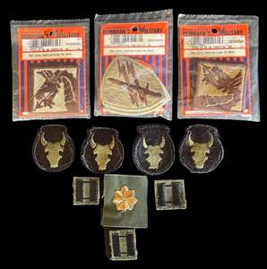 K - Denmarks Military Patches, United States Army Insignia from the 34th Infantry Division  Red Bulls