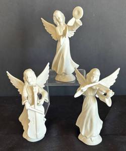 LR - Trio of Dresden Angel Figurines