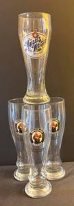 LL - Four Pilsner Glass Set - Maisels Weisse & Franziskaner Logos
