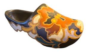 LL -Vintage Handmade Ceramic Gouda Dutch Clog  Gouda Regina Dutch Shoe Ceramic Figurine