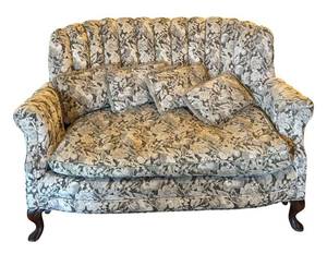 LL - Vintage Floral Damask Sofa - Includes Accent Pillows