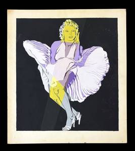 MB - Marilyn Monroe Original Unframed Painting