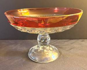 LL - Vintage Indiana Glass Compote Dish