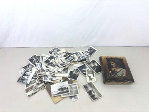 Large Lot of Black and White Photos and an Antique Photo Album