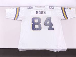 Vintage Tommy Kramer and Others Autographed Well Used Randy Moss Starter Jersey&nbsp