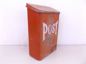 Vintage Metal POST Mailbox