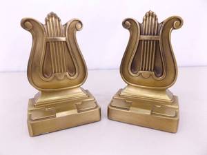 VERY HEAVY PM Craftsman SOLID BRASS Music Book Ends