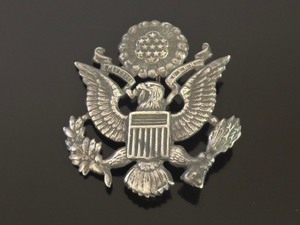 Larger .925 Sterling Silver 5.35 Gram Military Pin
