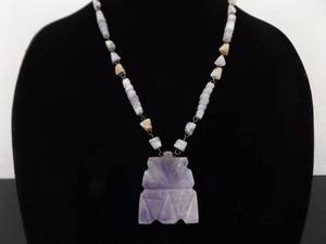Authentic 23 Amethyst 2 Idol Necklace