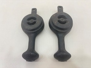 2 Antique Cast Iron Gas Burners for a Vintage Stove