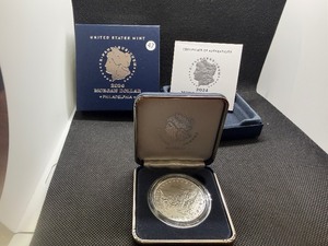 2024-P  Uncirculated Morgan Silver Dollar in Original Mint Box with COA