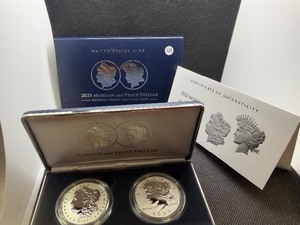 2025 Reverse Proof Morgan and Peace Silver Dollars - Two Coin Set - Spectacular Coins