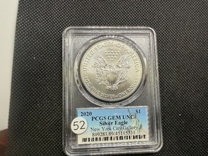 2020 1 Oz. Silver American Eagle PCGS Gem Uncirculated