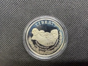 1991-S Proof Mount Rushmore Silver Commem. Dollar