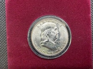 1953-D Brilliant Uncirculated Silver Franklin Half Dollar
