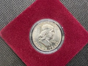 1961 Brilliant Uncirculated Silver Franklin Half Dollar