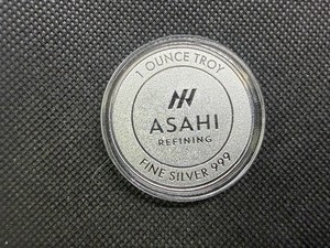 BU One Ounce .999 Silver Asahi Refining Round