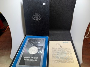 GSA Uncirculated 1883-CC Morgan Dollar with Original Box and COA
