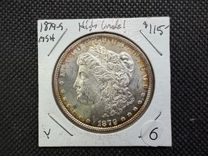 1879-S Morgan Silver Dollar Marked MS When Purchased