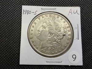 1880-S Morgan Silver Dollar Marked AU When Purchased