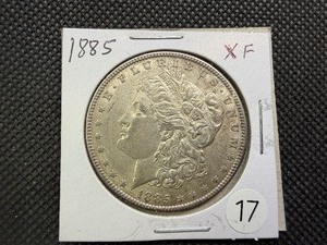 1885 Morgan Silver Dollar Marked XF When Purchased