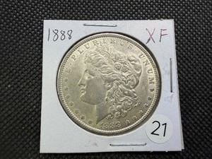 1888 Morgan Silver Dollar Marked XF When Purchased