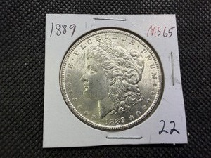1889 Morgan Silver Dollar Marked MS65 When Purchased - Nice Mint Luster