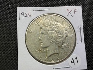 1926 Peace Silver Dollar Marked XF When Purchased
