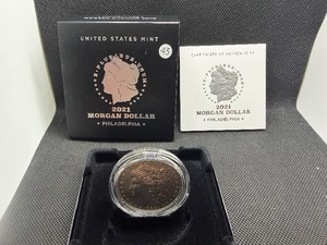 2021-P  Uncirculated Morgan Silver Dollar in Original Mint Box with COA