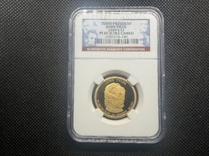2009 S $1 Tenth President John Tyler PF69 Ultra Cameo
