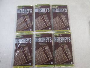 (B-1) 6 Giant 25pc Hersheys Milk C...