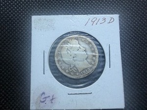 1913 D Silver Barber Quarter