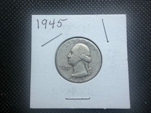 1945 Silver Washington Quarter