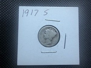 1917 Silver Mercury Dime