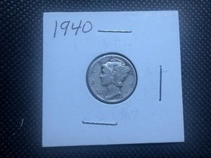 1940 Silver Mercury Dime