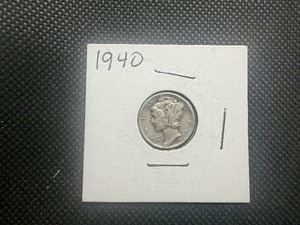 1940 Silver Mercury Dime