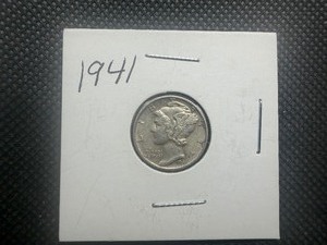 1941 Silver Mercury Dime