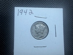 1942 Silver Mercury Dime