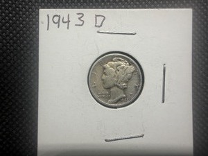 1943 D Silver Mercury Dime