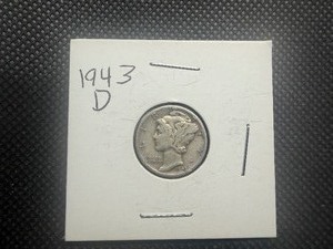 1943 D Silver Mercury Dime