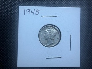 1945 Silver Mercury Dime