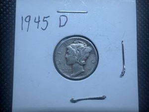 1945 D Silver Mercury Dime
