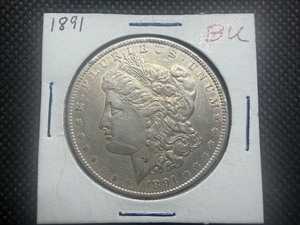 1891 Morgan Silver Dollar Marked BU When Purchased