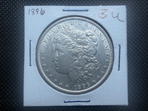 1896 Morgan Silver Dollar Marked BU When Purchased