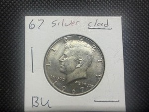 1967 Kennedy Silver Half Dollar Marked BU When Purchased