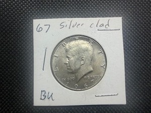 1967 Kennedy Silver Half Dollar Marked BU When Purchased